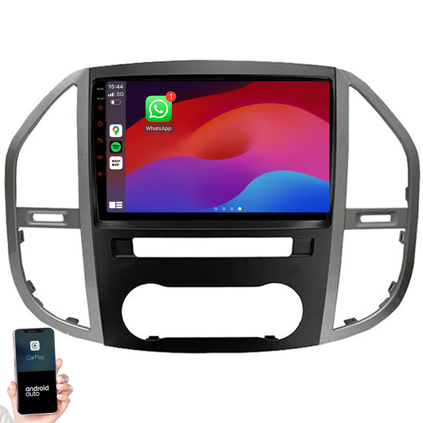 Mercedes Vito | Autoradio | 2014 t/m 2021 | Android 14 | Apple CarPlay & Android Auto