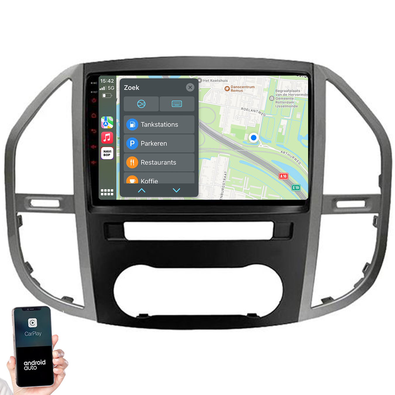 Mercedes Vito | Autoradio | 2014 t/m 2021 | Android 14 | Apple CarPlay & Android Auto