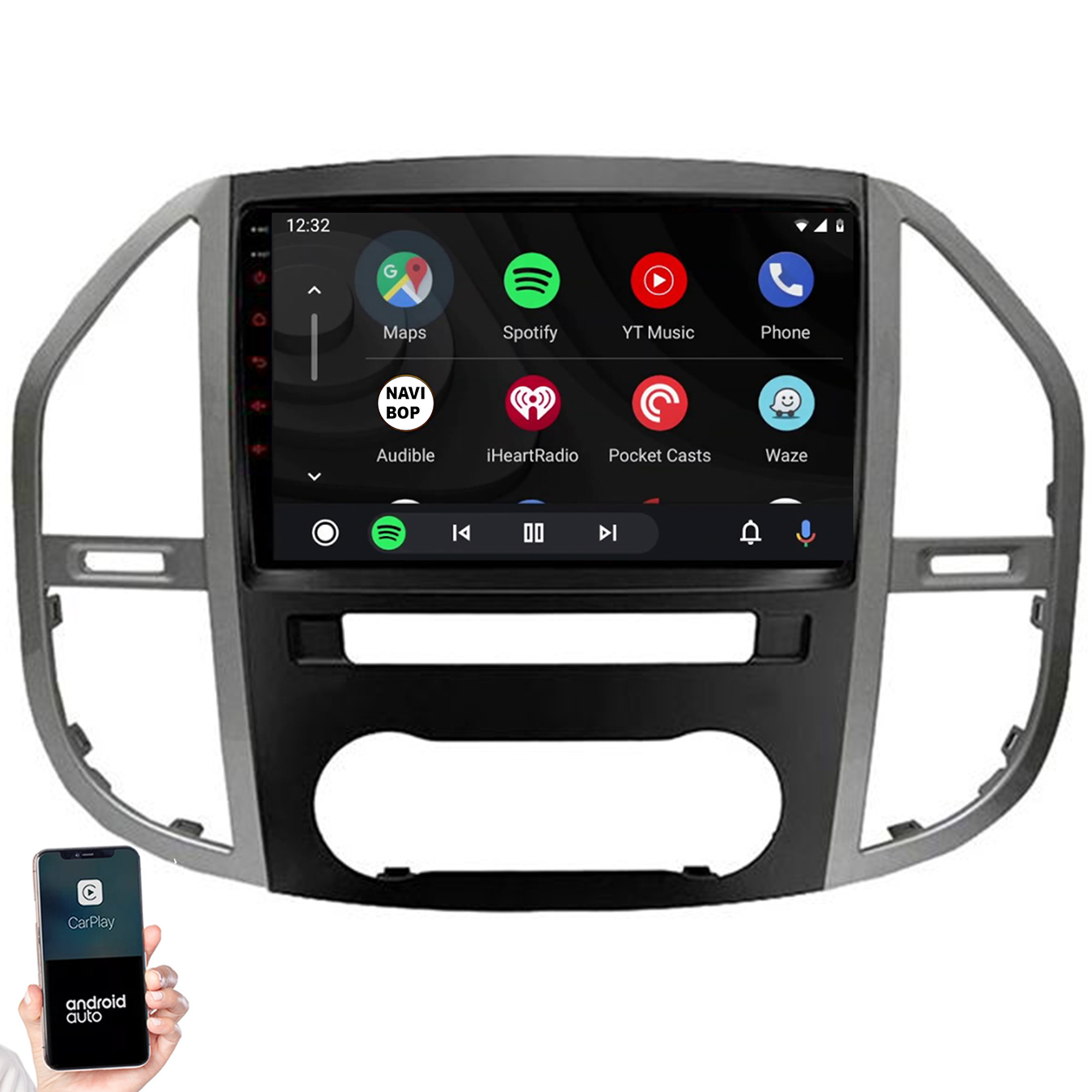 Mercedes Vito | Autoradio | 2014 t/m 2021 | Android 14 | Apple CarPlay & Android Auto
