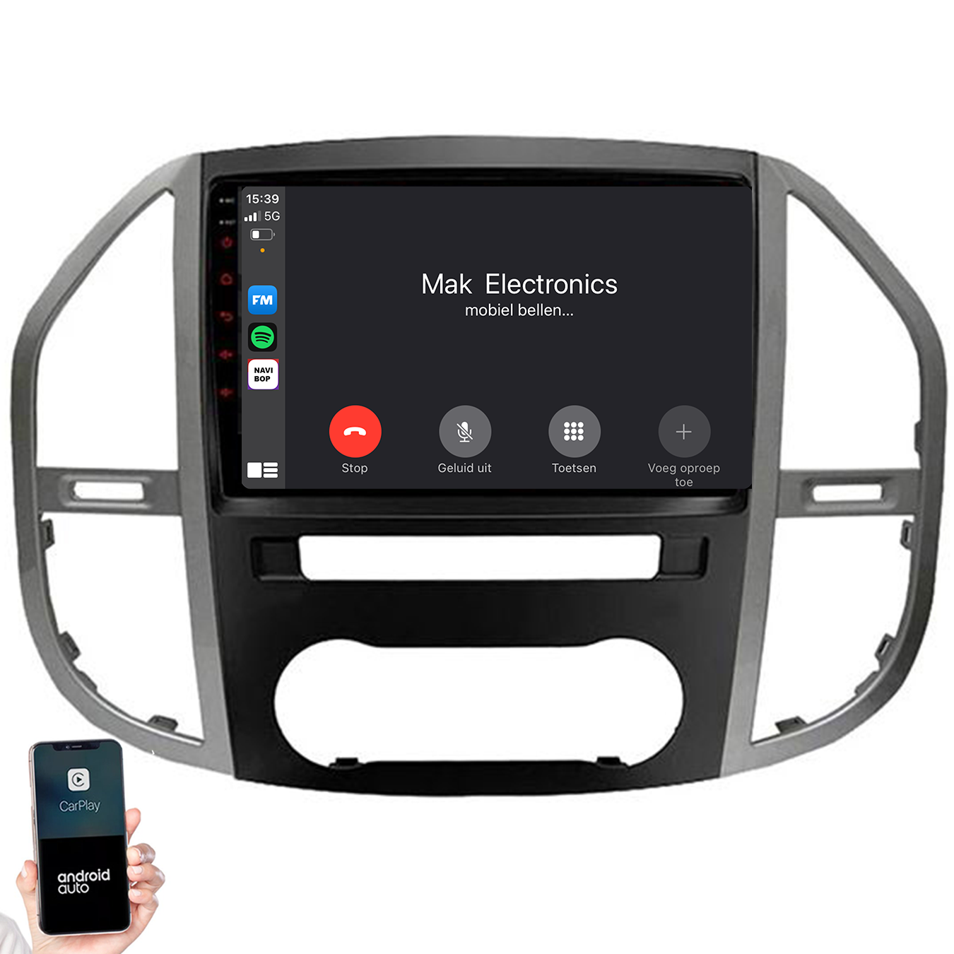 Mercedes Vito | Autoradio | 2014 t/m 2021 | Android 14 | Apple CarPlay & Android Auto