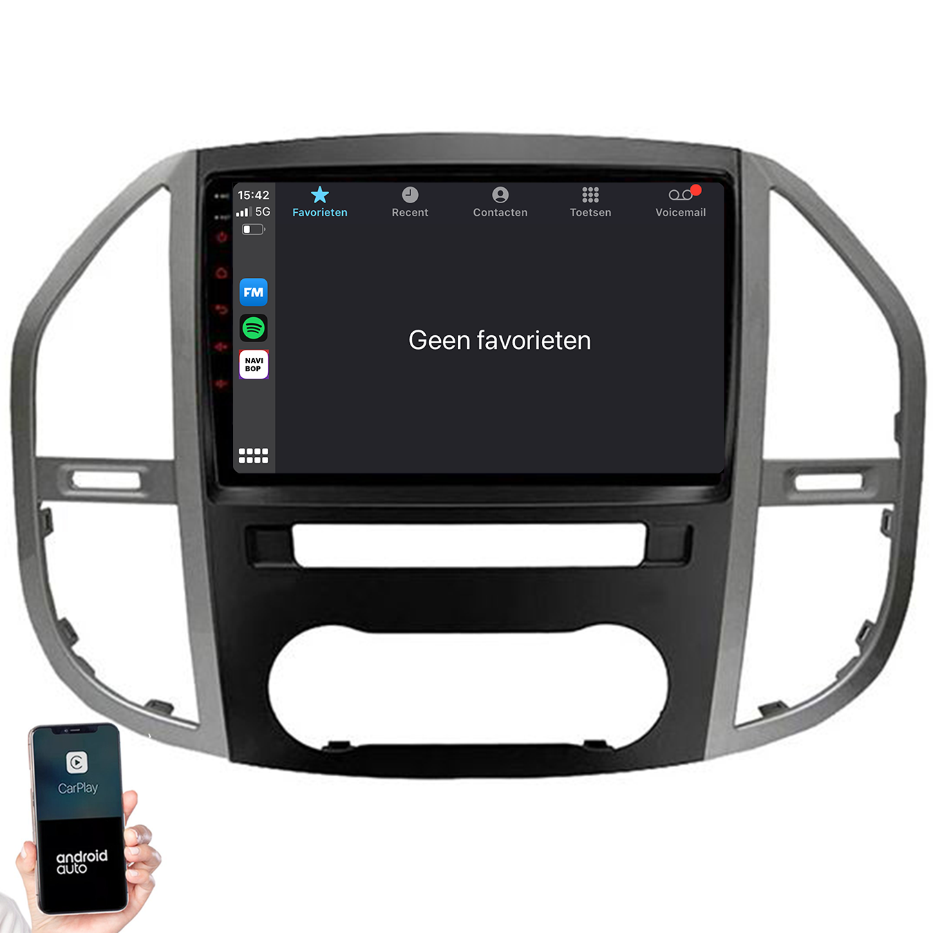 Mercedes Vito | Autoradio | 2014 t/m 2021 | Android 14 | Apple CarPlay & Android Auto