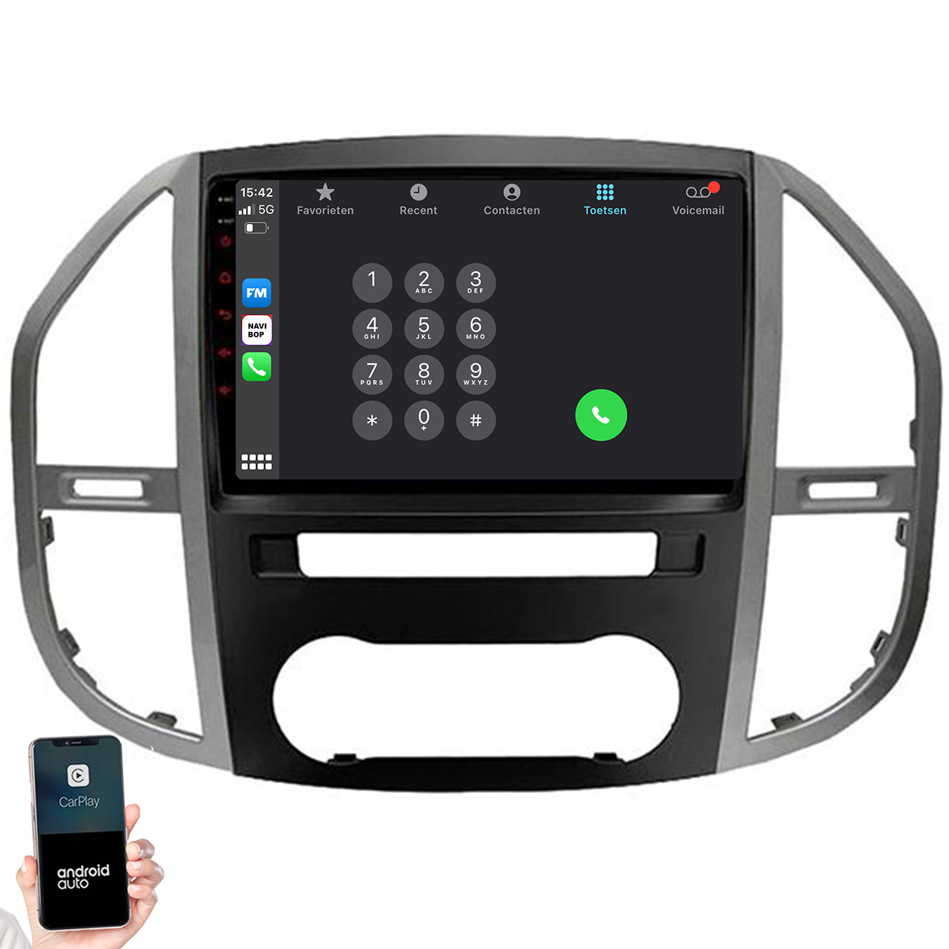 Mercedes Vito | Autoradio | 2014 t/m 2021 | Android 14 | Apple CarPlay & Android Auto