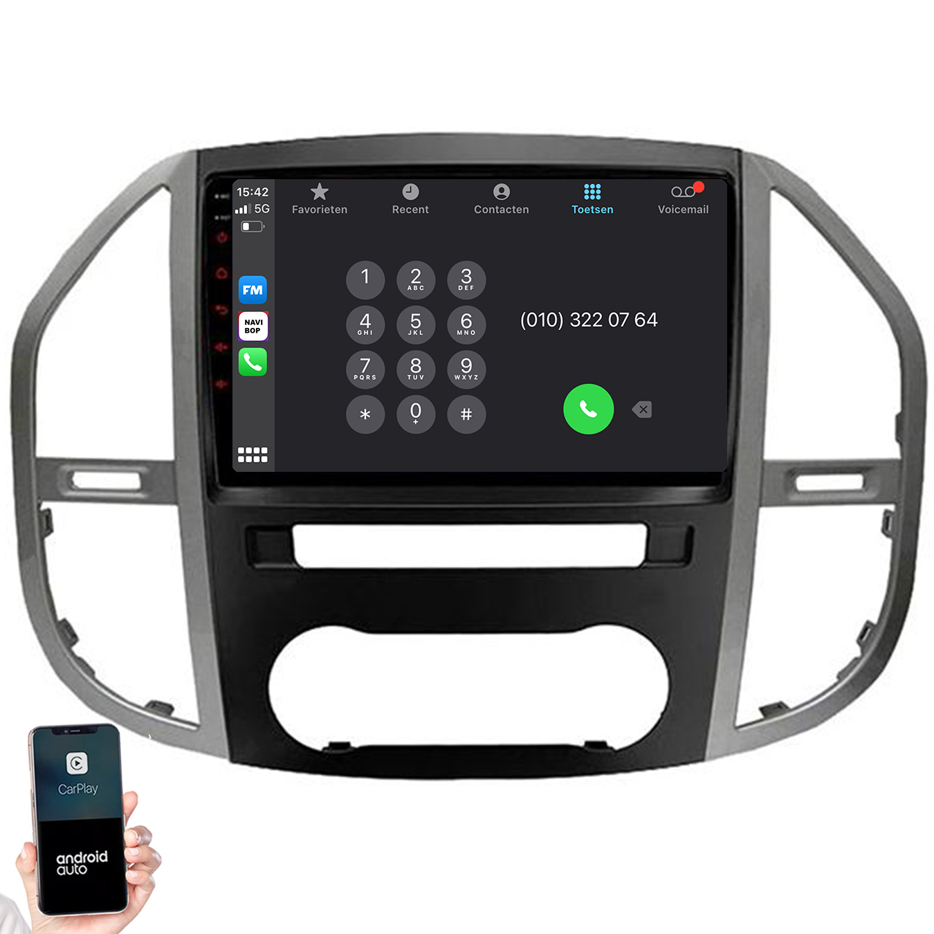 Mercedes Vito | Autoradio | 2014 t/m 2021 | Android 14 | Apple CarPlay & Android Auto