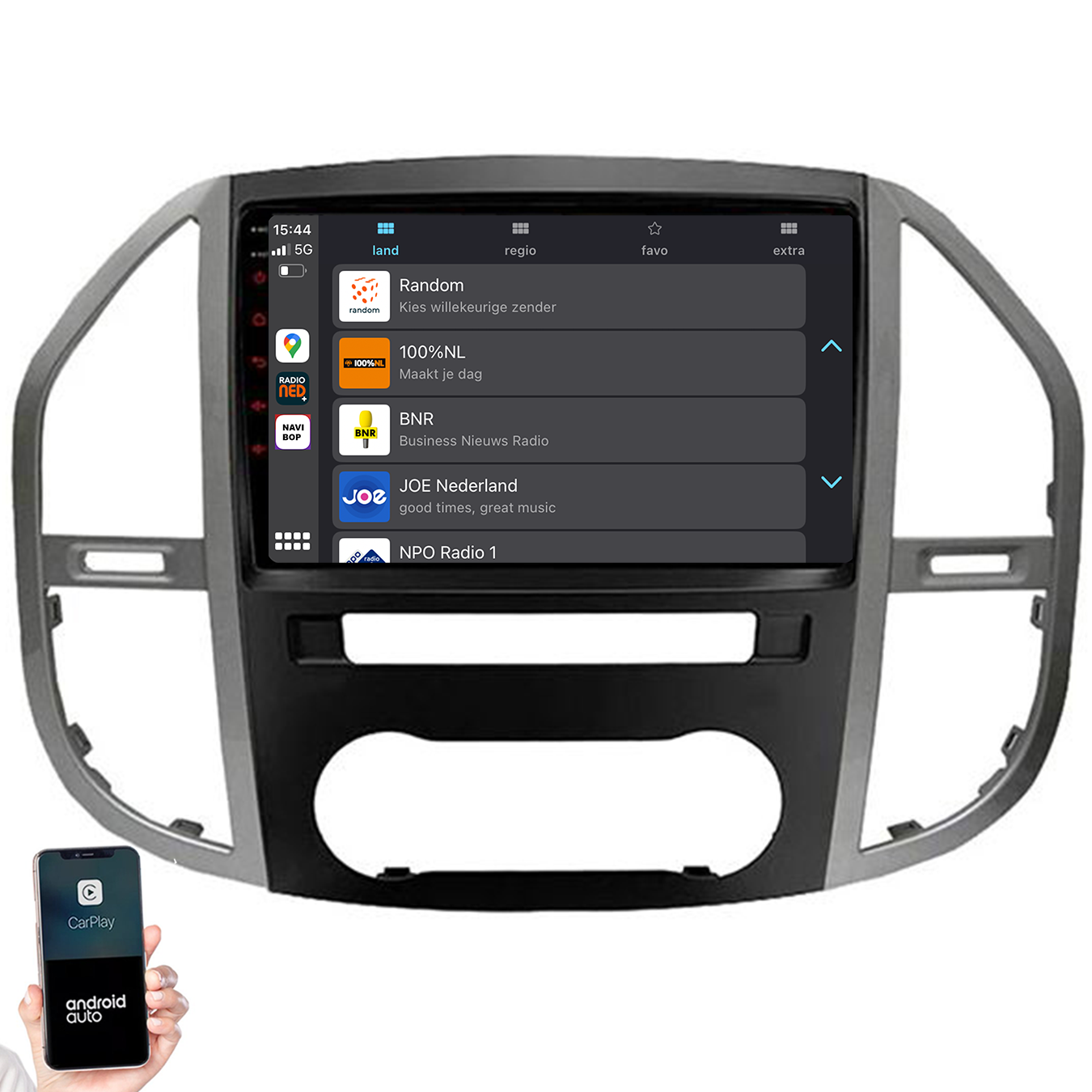 Mercedes Vito | Autoradio | 2014 t/m 2021 | Android 14 | Apple CarPlay & Android Auto