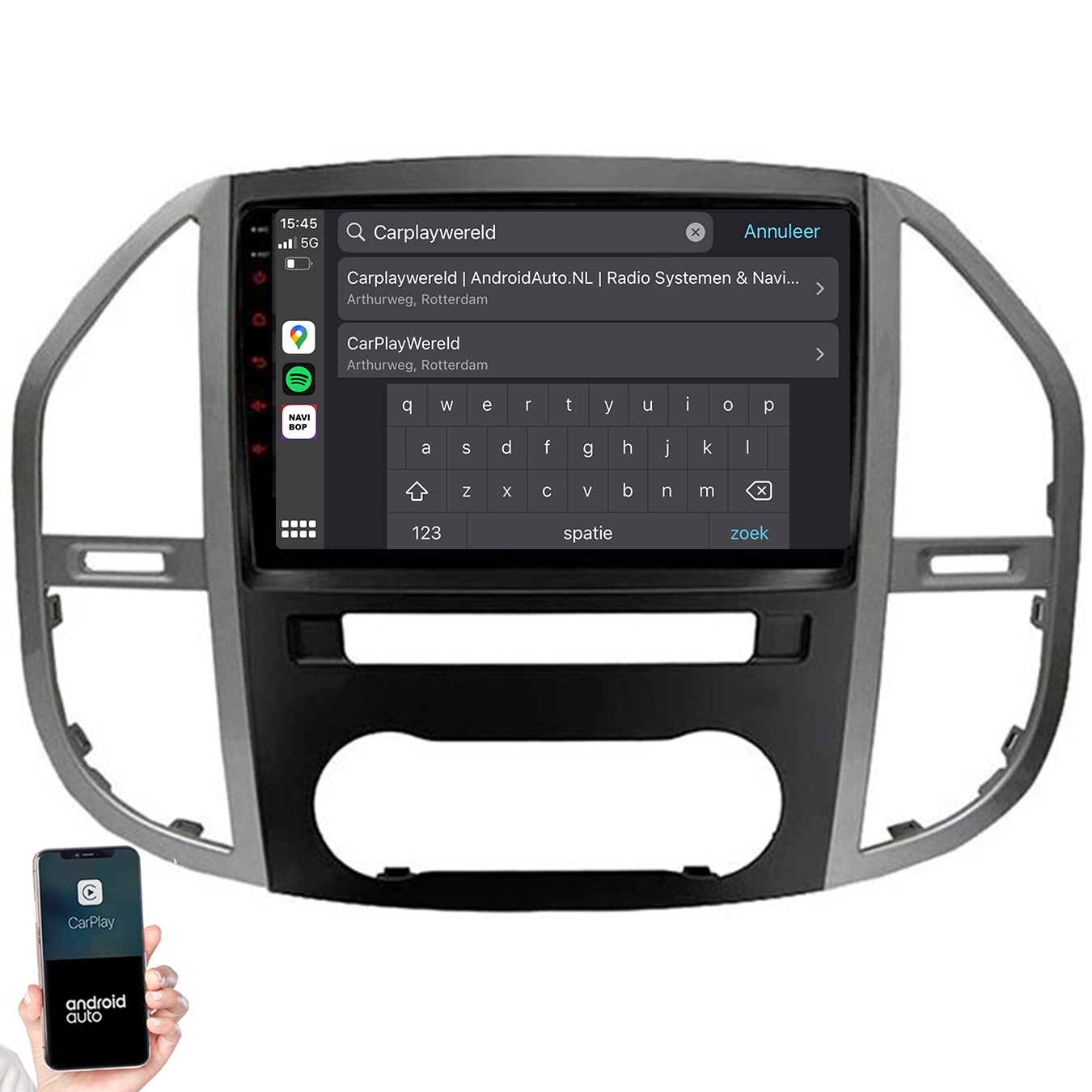 Mercedes Vito | Autoradio | 2014 t/m 2021 | Android 14 | Apple CarPlay & Android Auto