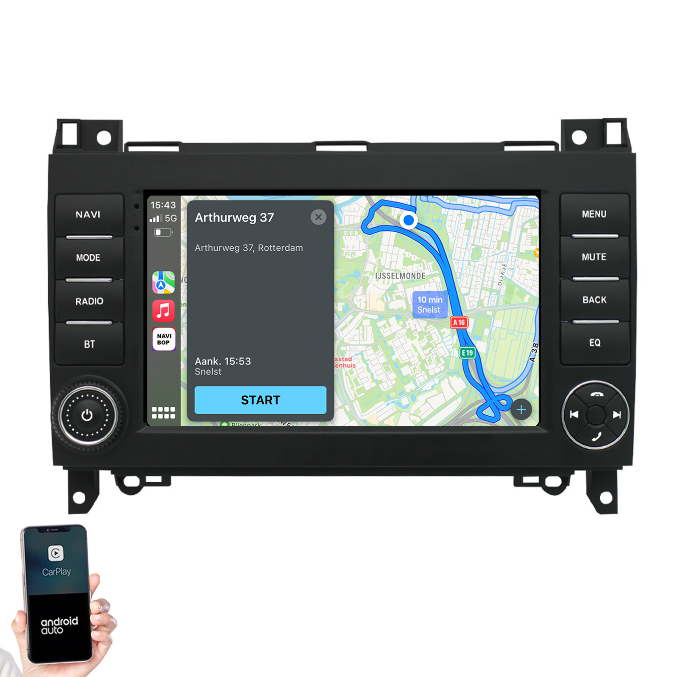 Mercedes Vito | Autoradio | 2006 t/m 2019 | Android 14 | Apple CarPlay & Android Auto