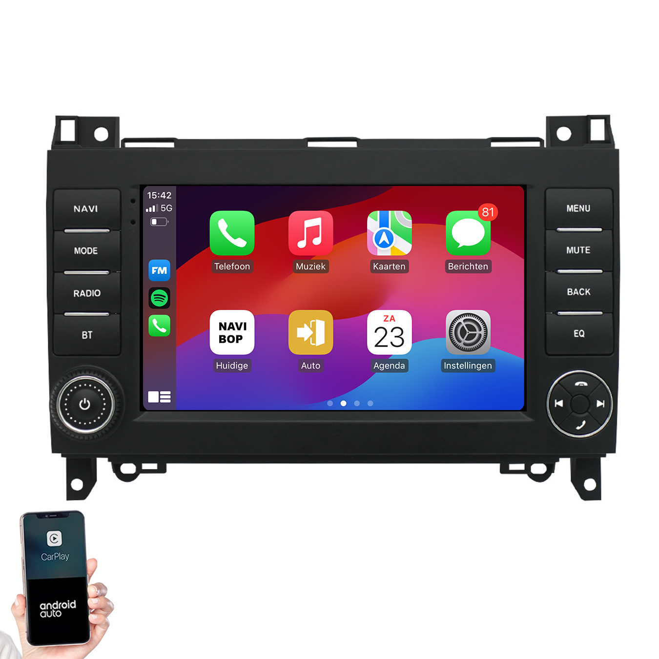 Mercedes Vito | Autoradio | 2006 t/m 2019 | Android 14 | Apple CarPlay & Android Auto