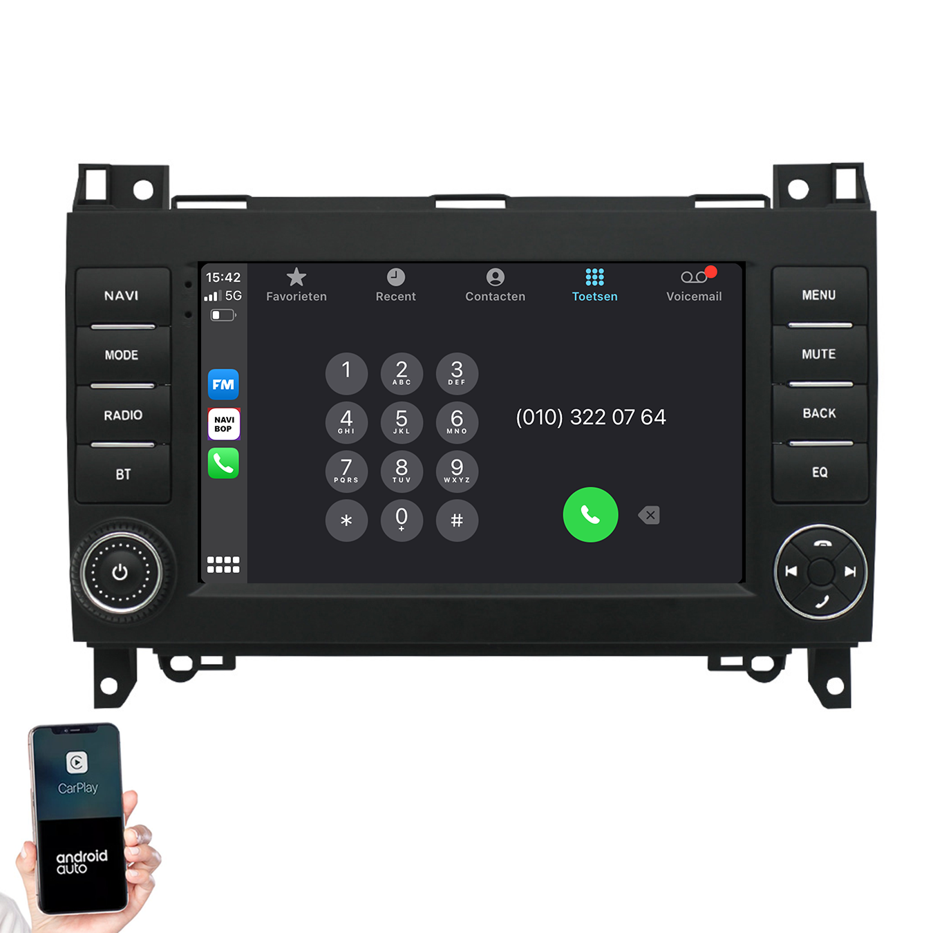 Mercedes Vito | Autoradio | 2006 t/m 2019 | Android 14 | Apple CarPlay & Android Auto