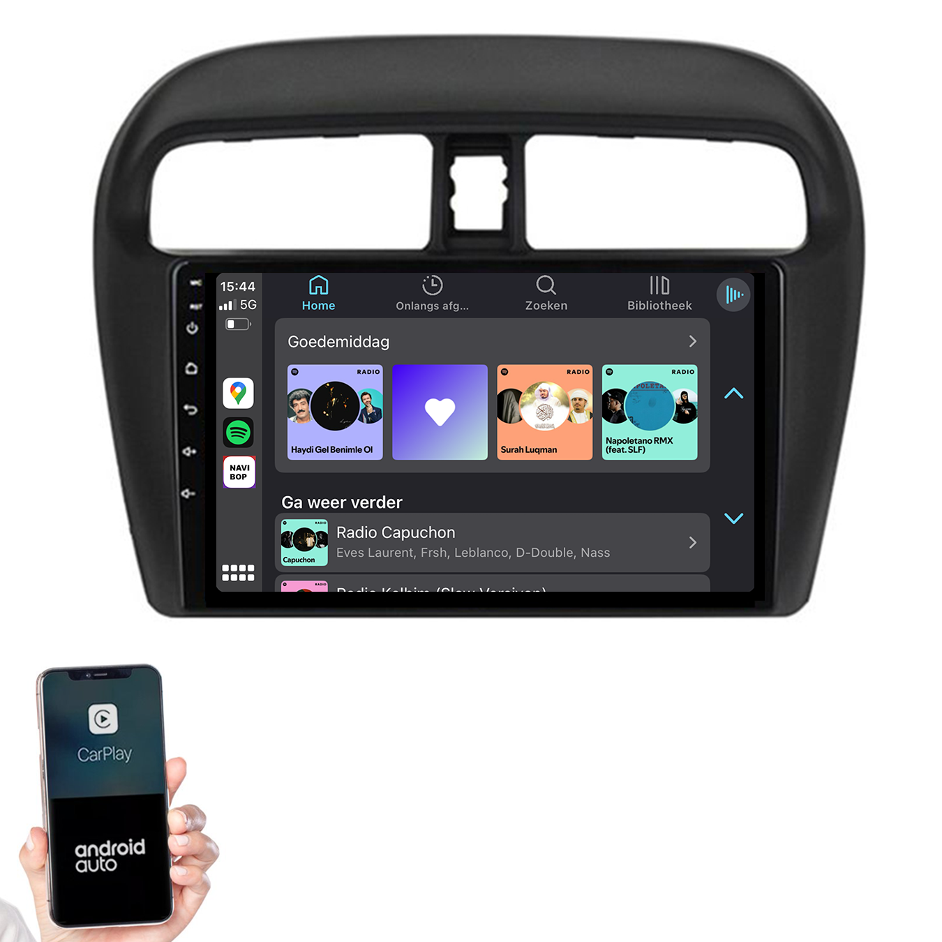Mitsubishi Mirage | Autoradio | 2012 t/m 2018 | Android 14 | Apple CarPlay & Android Auto