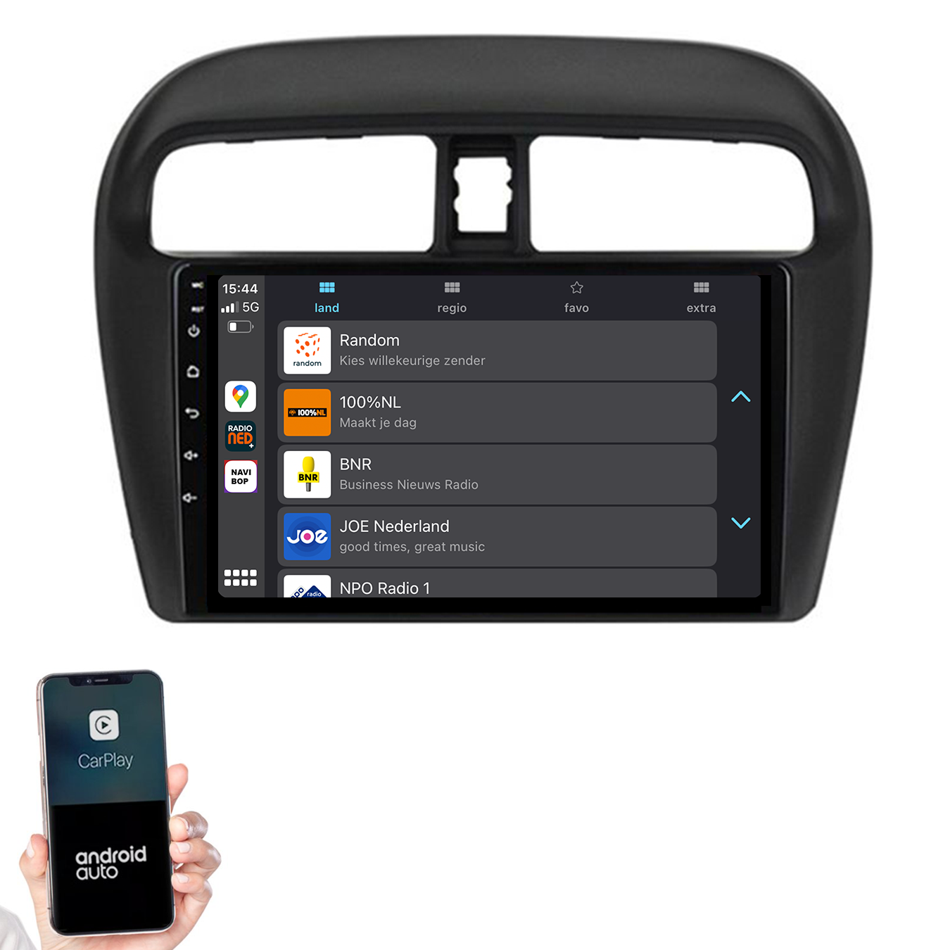 Mitsubishi Mirage | Autoradio | 2012 t/m 2018 | Android 14 | Apple CarPlay & Android Auto