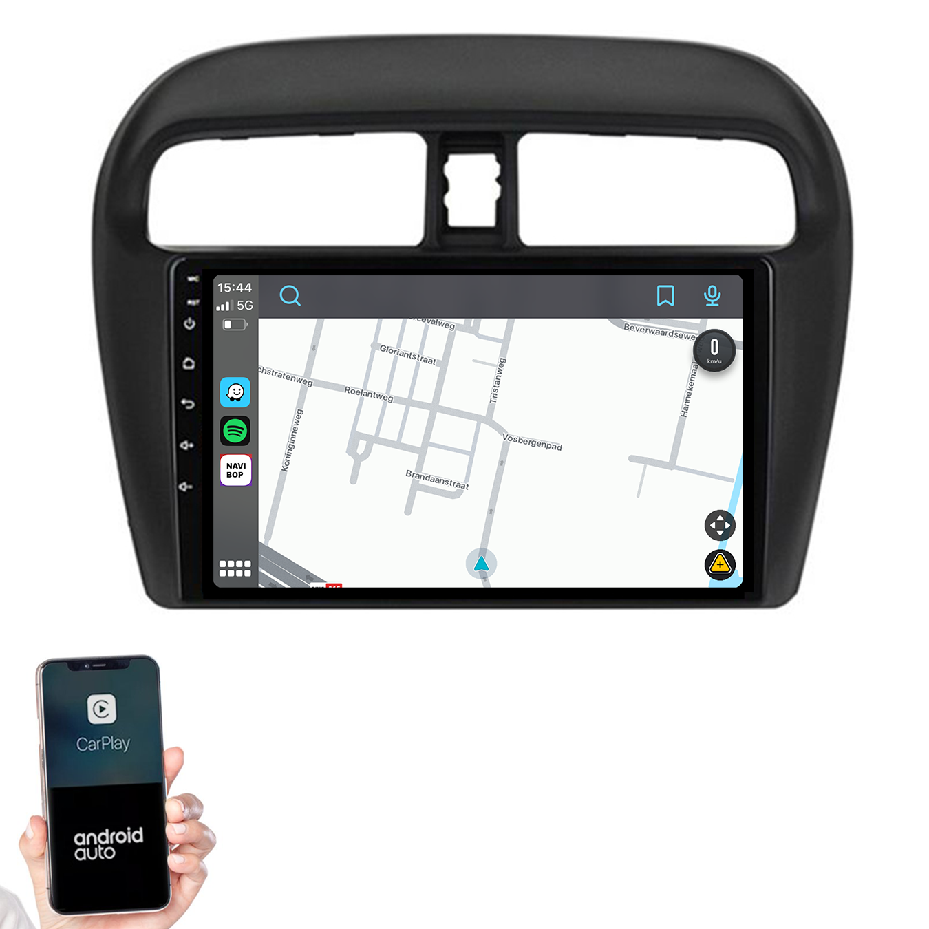 Mitsubishi Mirage | Autoradio | 2012 t/m 2018 | Android 14 | Apple CarPlay & Android Auto