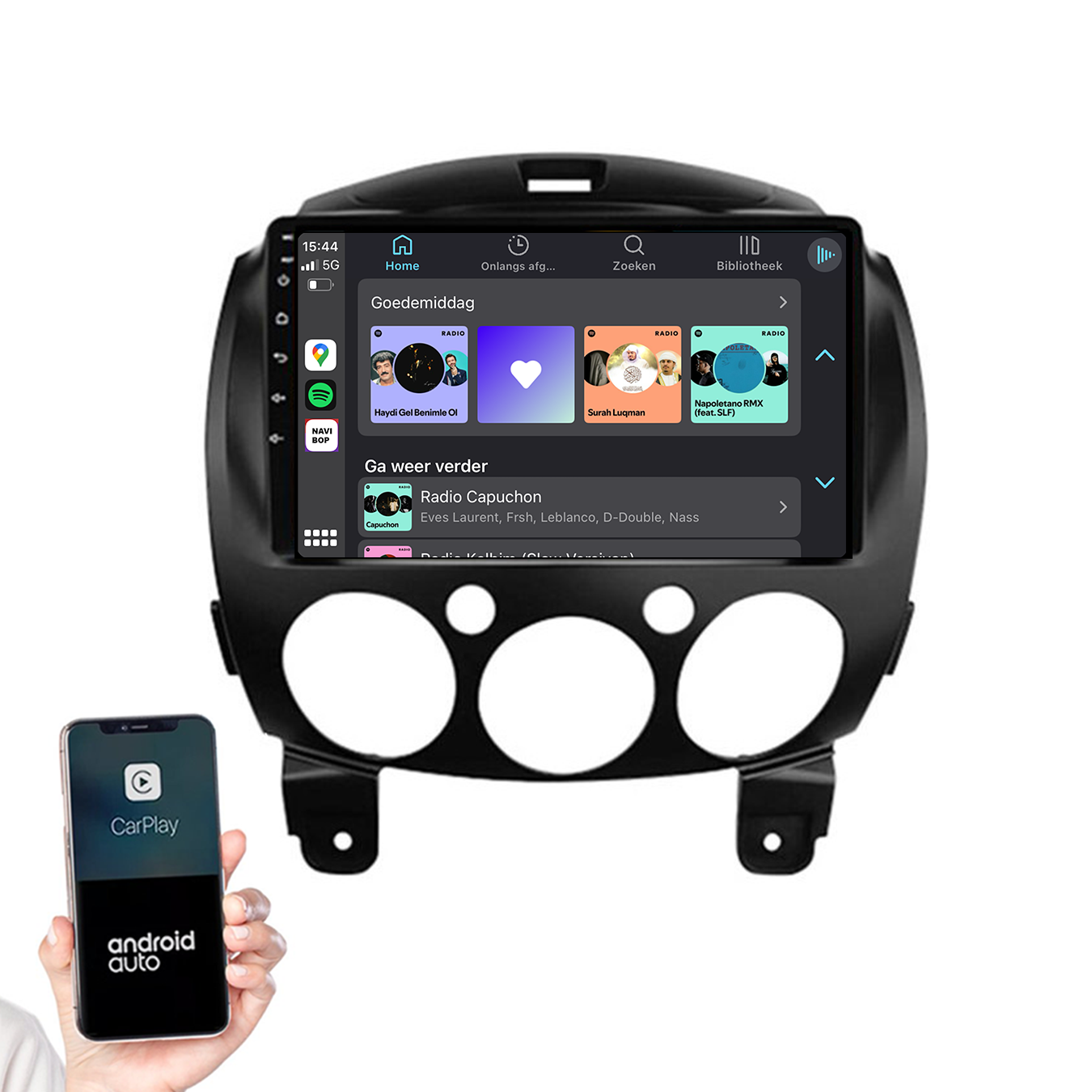 Mazda 2 | Autoradio | 2007 t/m 2014 | Android 14 | Apple CarPlay & Android Auto