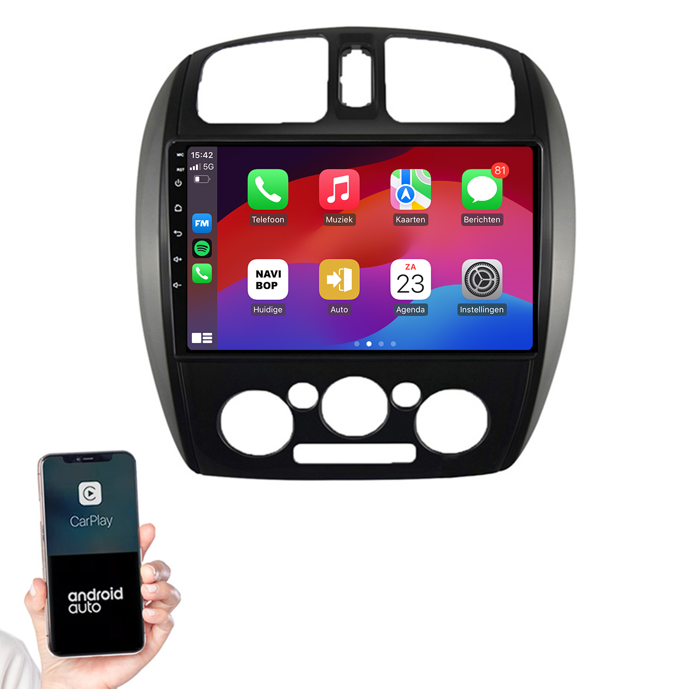 Mazda 323 | Autoradio | 2003 t/m 2009 | Android 14 | Apple CarPlay & Android Auto