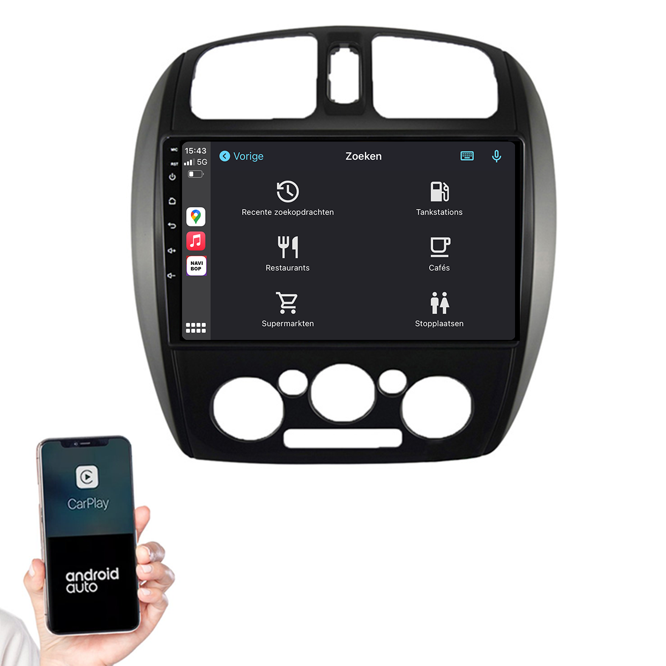 Mazda 323 | Autoradio | 2003 t/m 2009 | Android 14 | Apple CarPlay & Android Auto