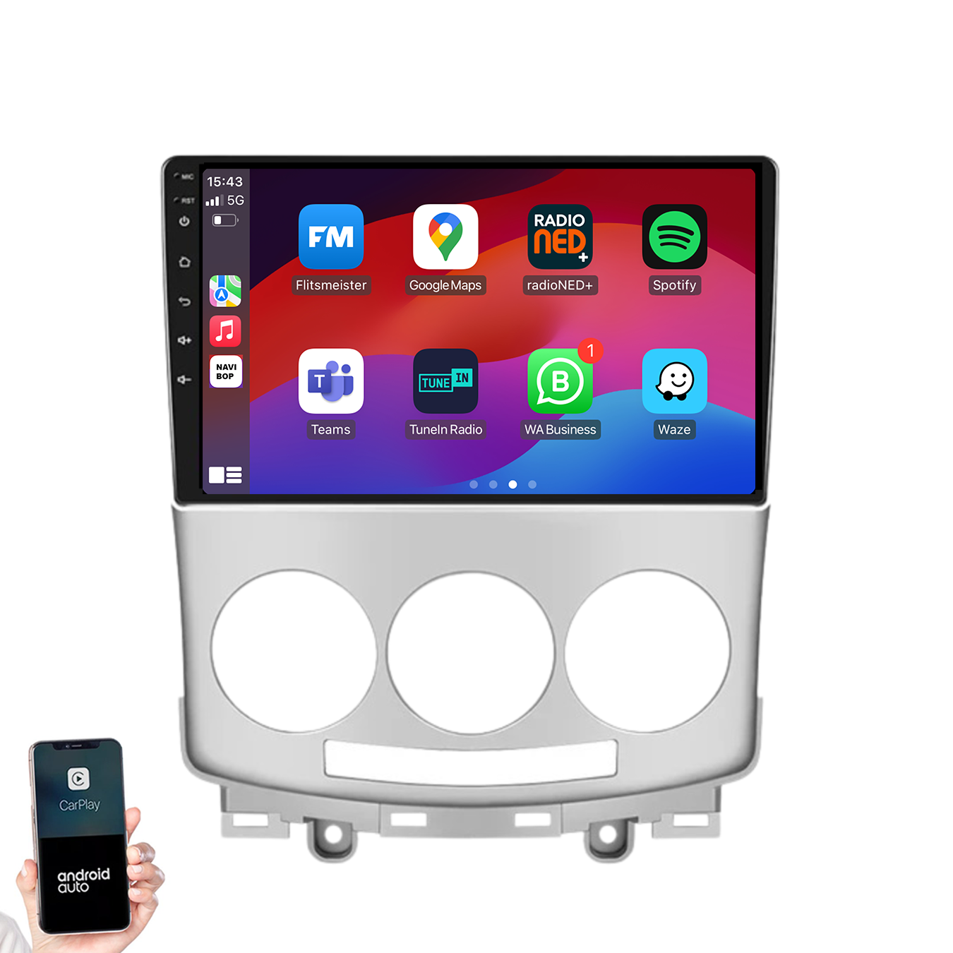 Mazda 5 | Autoradio | 2005 t/m 2010 | Android 14 | Apple CarPlay & Android Auto