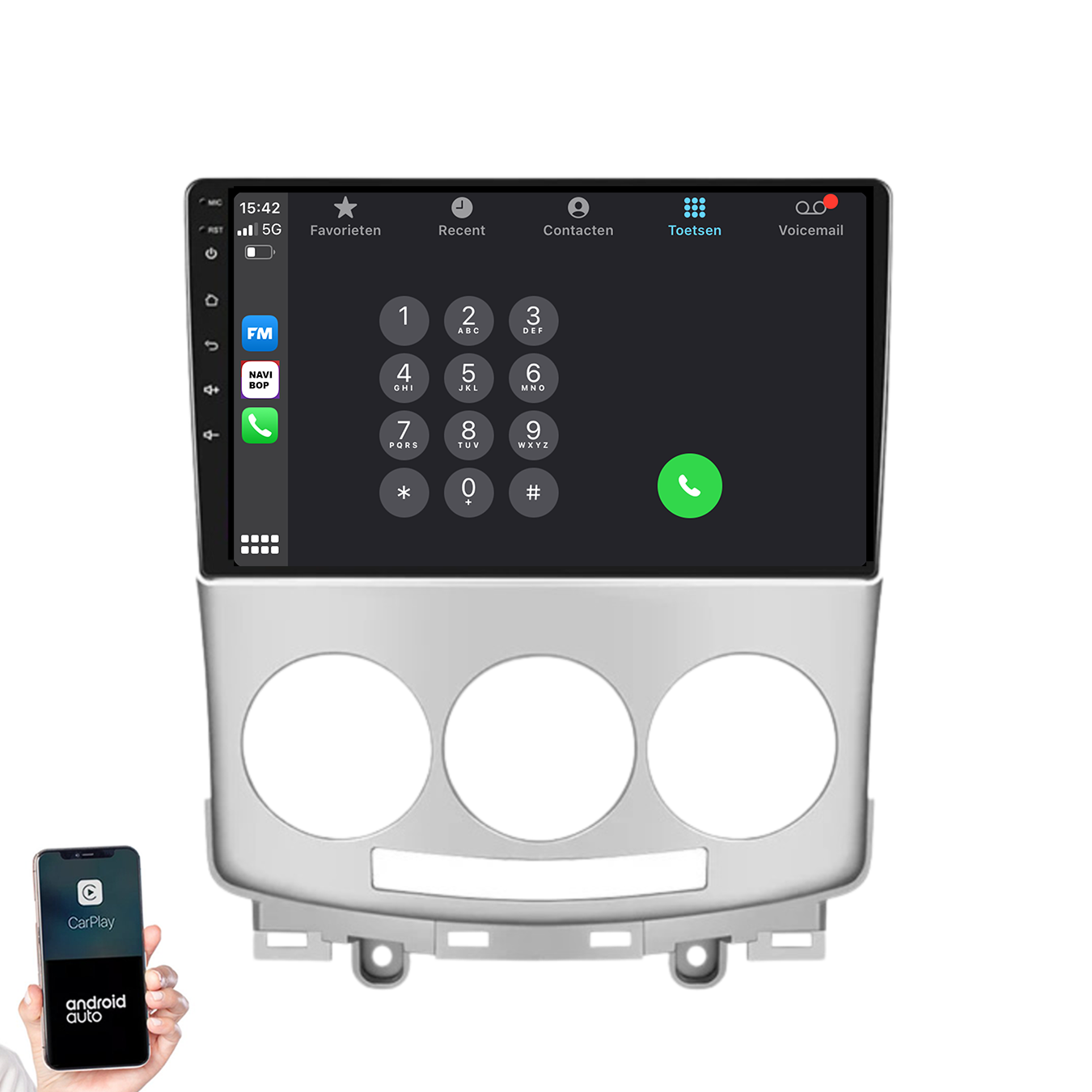 Mazda 5 | Autoradio | 2005 t/m 2010 | Android 14 | Apple CarPlay & Android Auto