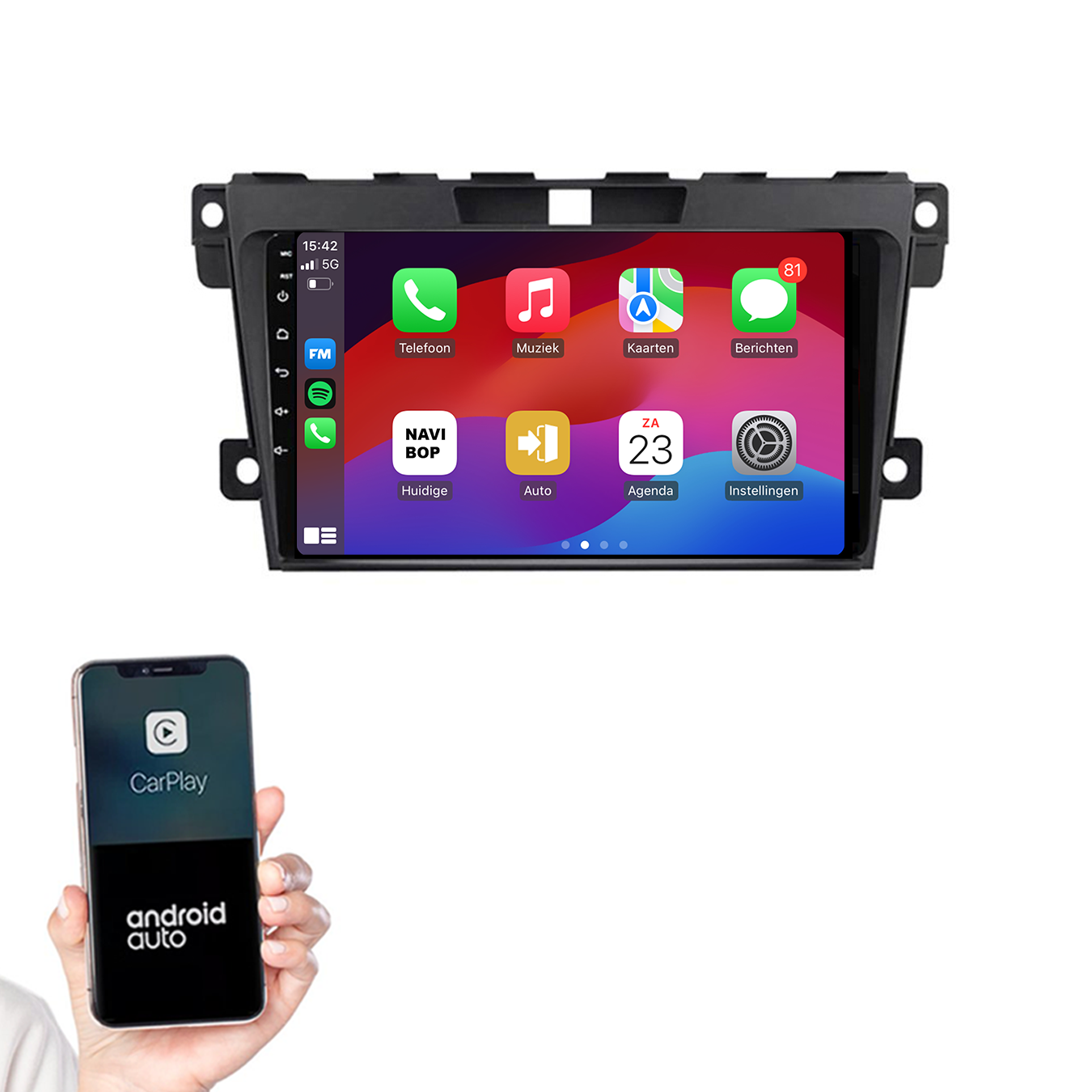Mazda CX-7 | Autoradio | 2006 t/m 2015 | Android 14 | Apple CarPlay & Android Auto