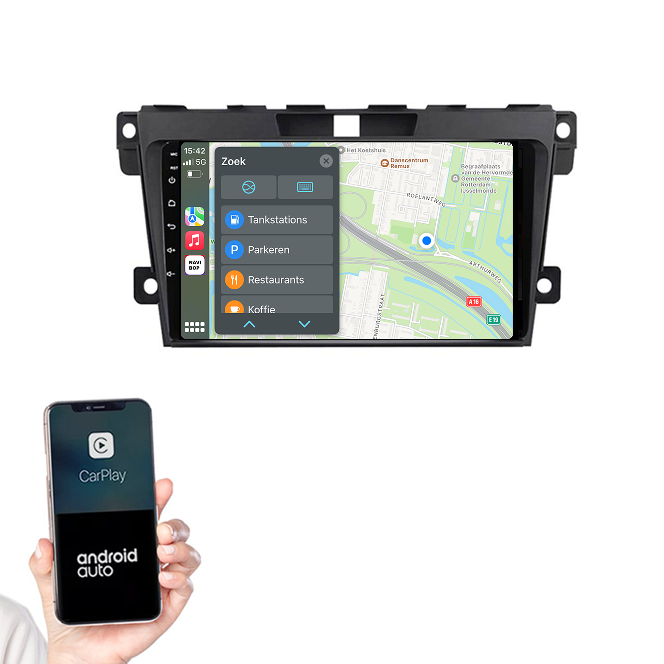 Mazda CX-7 | Autoradio | 2006 t/m 2015 | Android 14 | Apple CarPlay & Android Auto