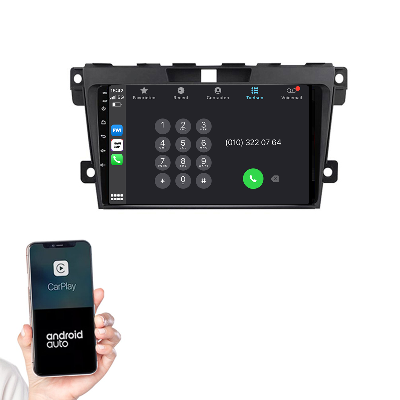 Mazda CX-7 | Autoradio | 2006 t/m 2015 | Android 14 | Apple CarPlay & Android Auto
