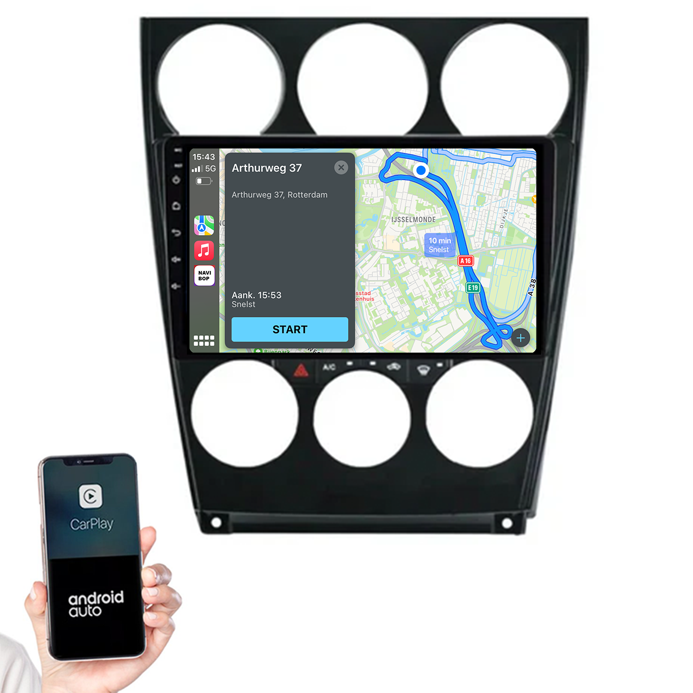 Mazda 6 | Autoradio | 2004 t/m 2015 | Android 14 | Apple CarPlay & Android Auto
