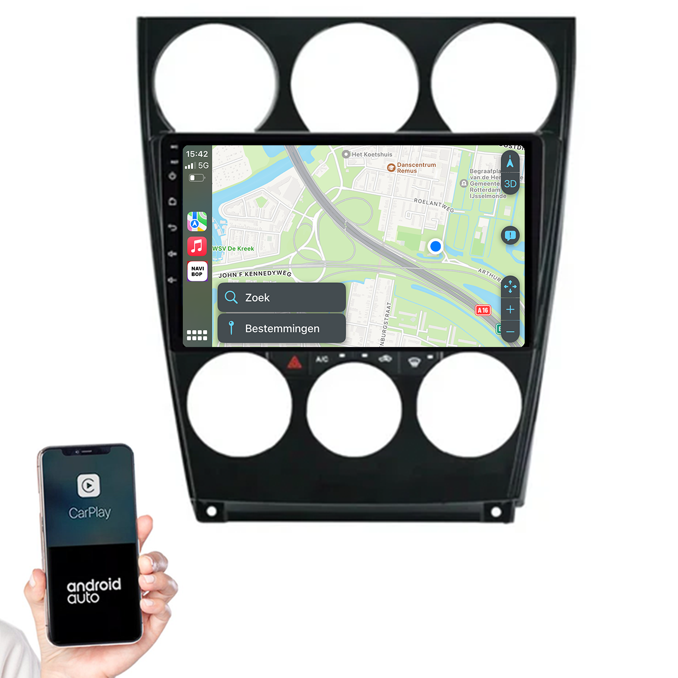 Mazda 6 | Autoradio | 2004 t/m 2015 | Android 14 | Apple CarPlay & Android Auto