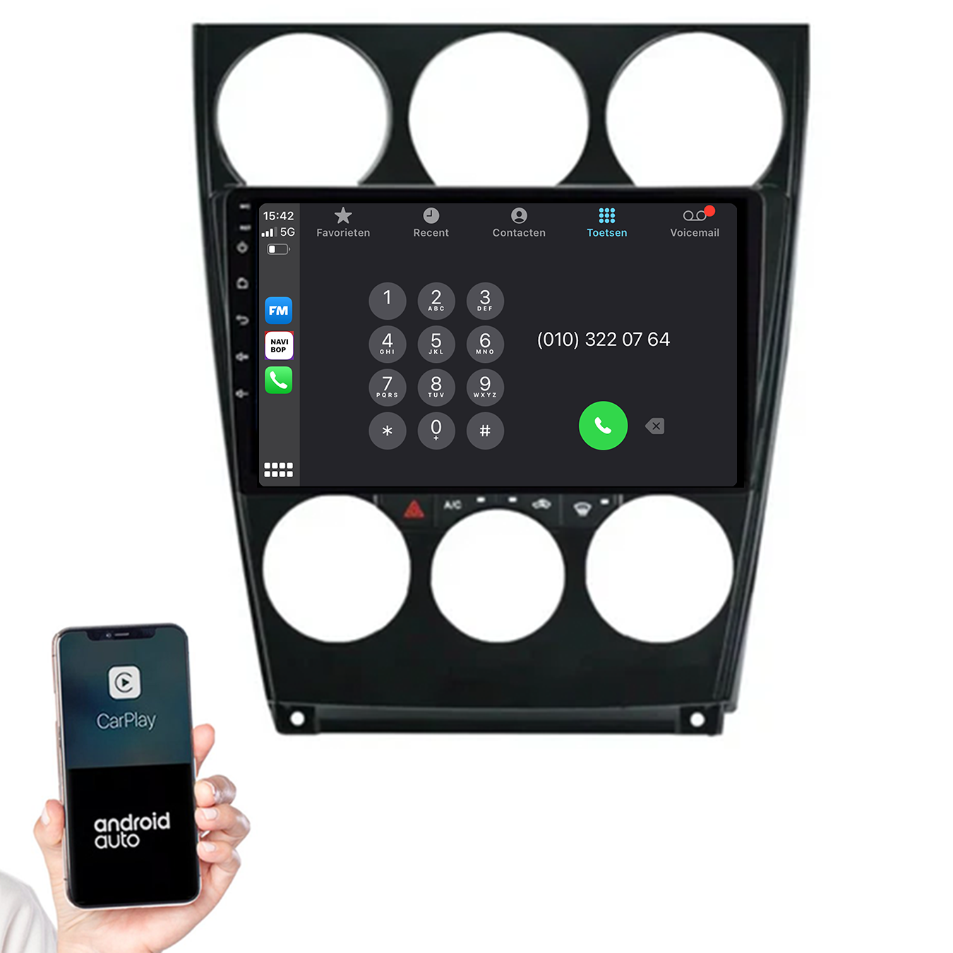 Mazda 6 | Autoradio | 2004 t/m 2015 | Android 14 | Apple CarPlay & Android Auto
