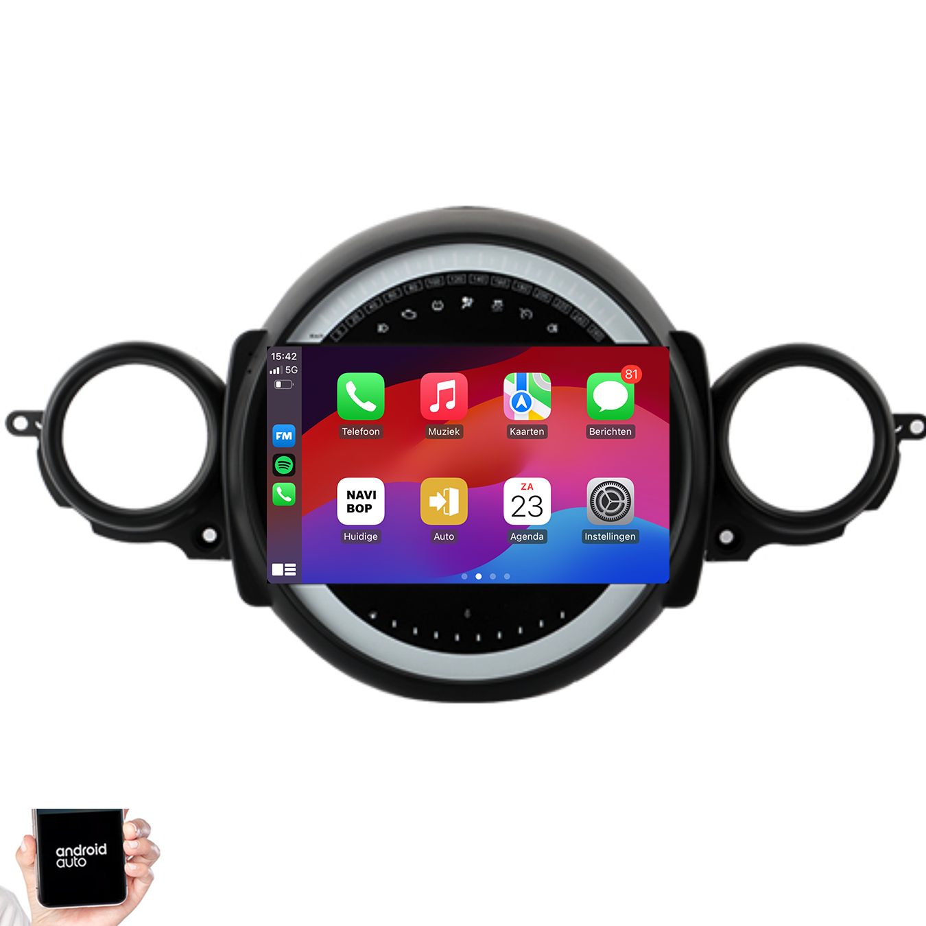 Mini Cooper R56 | Autoradio | 2007 t/m 2015 | Android 14 | Apple CarPlay & Android Auto