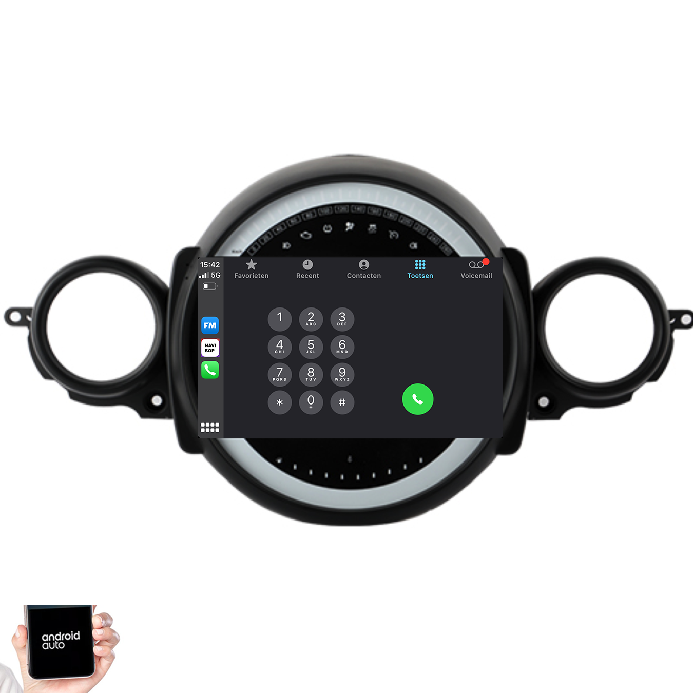 Mini Cooper R56 | Autoradio | 2007 t/m 2015 | Android 14 | Apple CarPlay & Android Auto