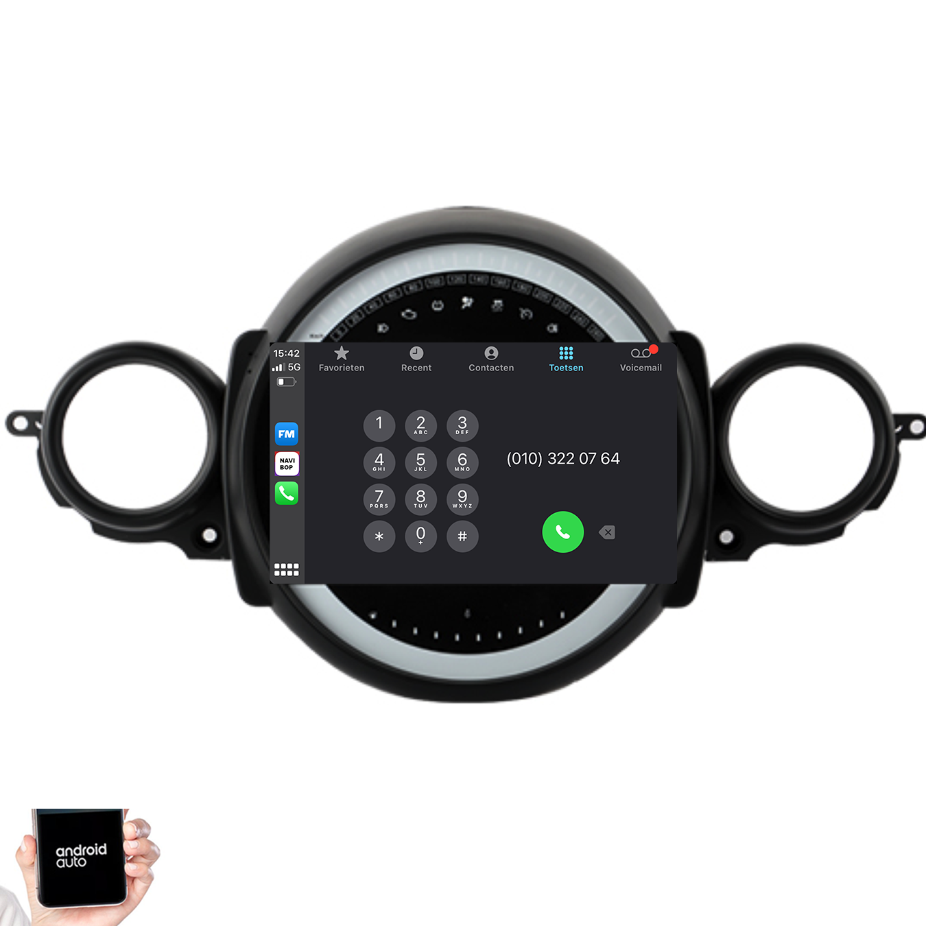 Mini Cooper R56 | Autoradio | 2007 t/m 2015 | Android 14 | Apple CarPlay & Android Auto