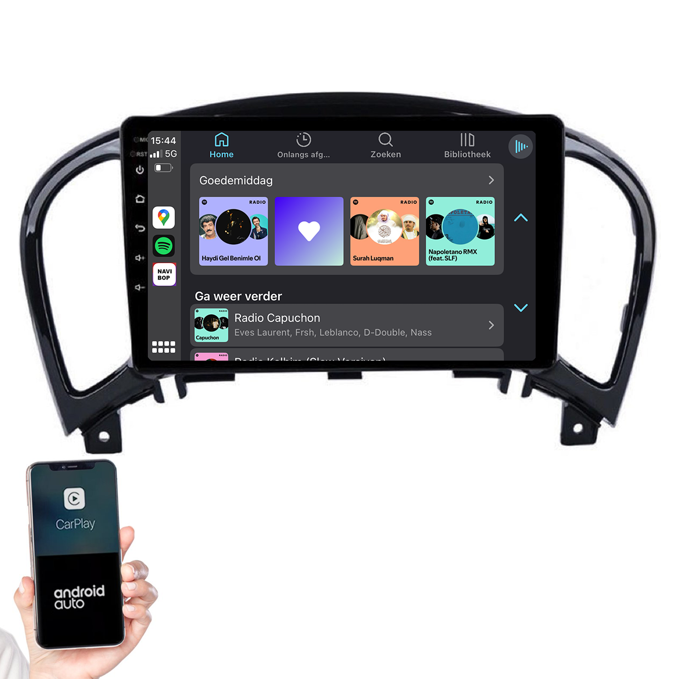 Nissan Juke | Autoradio | 2010 t/m 2019 | Android 14 | Apple CarPlay & Android Auto