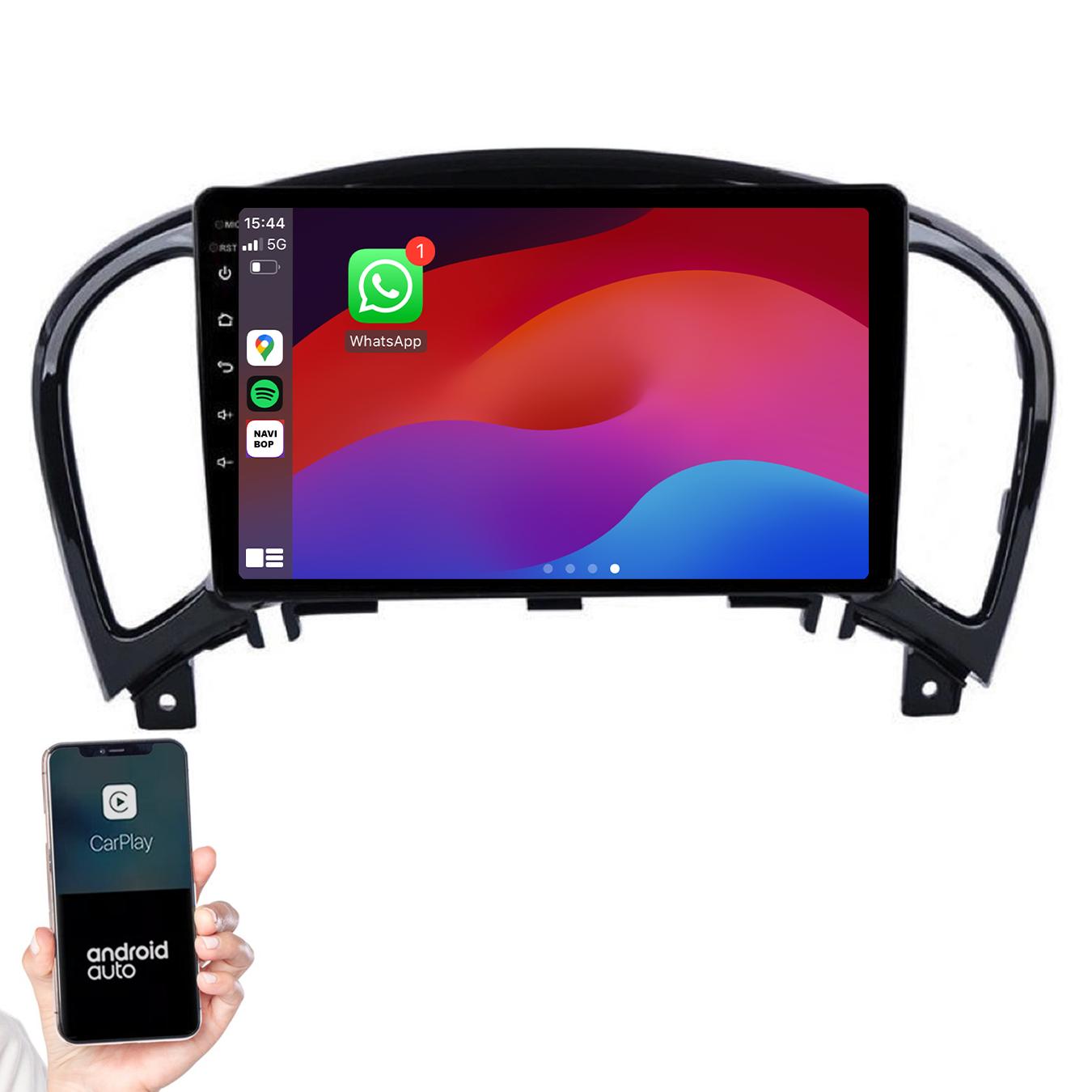 Nissan Juke | Autoradio | 2010 t/m 2019 | Android 14 | Apple CarPlay & Android Auto
