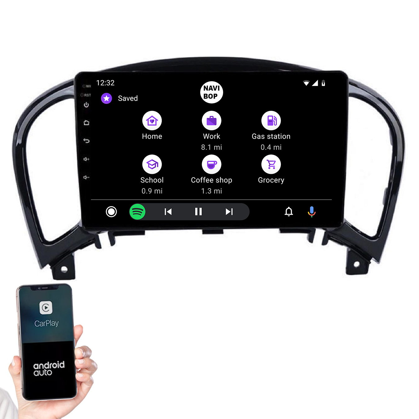 Nissan Juke | Autoradio | 2010 t/m 2019 | Android 14 | Apple CarPlay & Android Auto