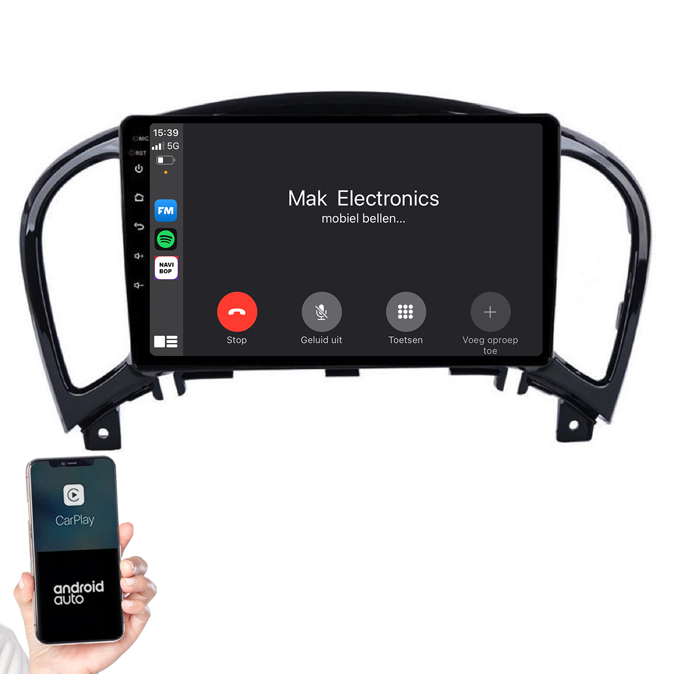 Nissan Juke | Autoradio | 2010 t/m 2019 | Android 14 | Apple CarPlay & Android Auto