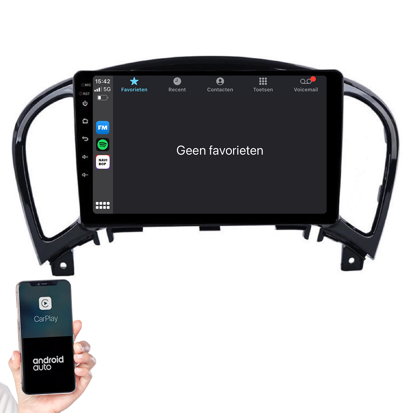 Nissan Juke | Autoradio | 2010 t/m 2019 | Android 14 | Apple CarPlay & Android Auto
