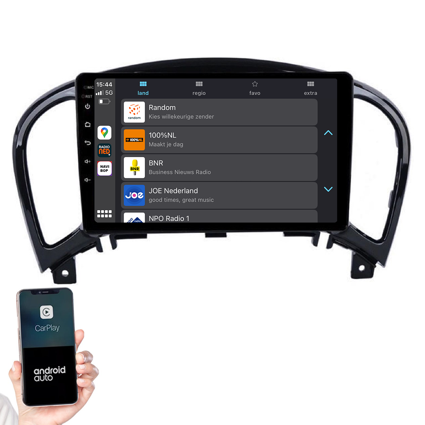 Nissan Juke | Autoradio | 2010 t/m 2019 | Android 14 | Apple CarPlay & Android Auto
