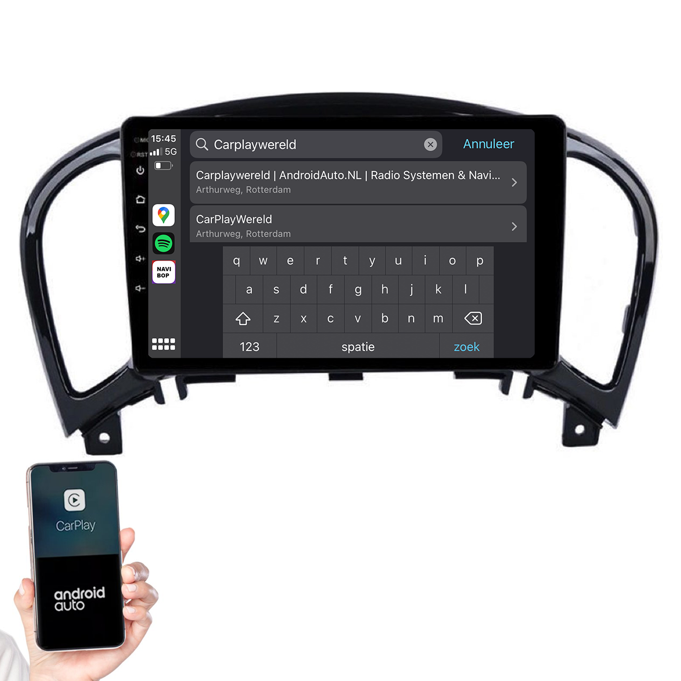Nissan Juke | Autoradio | 2010 t/m 2019 | Android 14 | Apple CarPlay & Android Auto