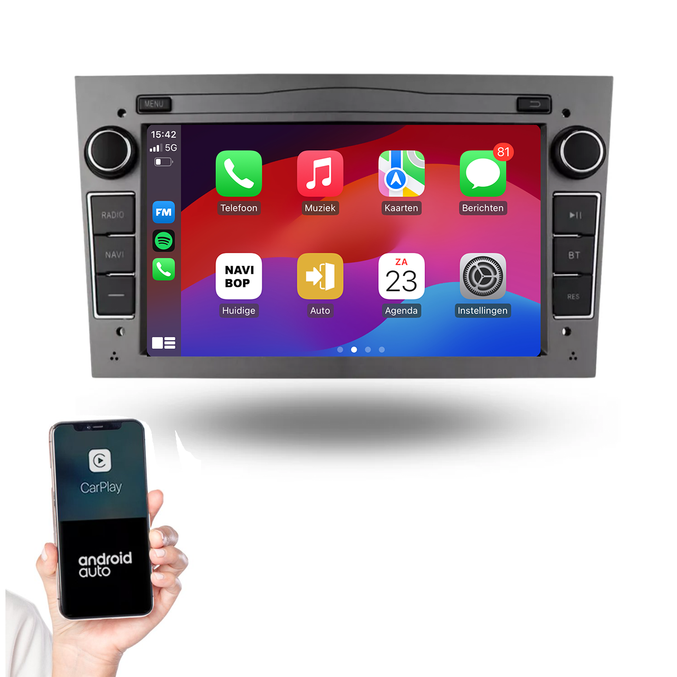 Opel Astra H | Autoradio | 2004 t/m 2010 | Android 14 | Apple CarPlay & Android Auto
