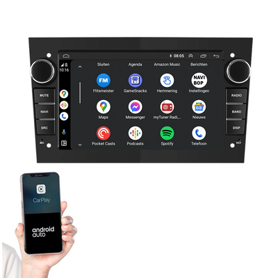 Opel Vectra C | Autoradio | 2002 t/m 2009 | Android 14 | Apple CarPlay & Android Auto - autoradio