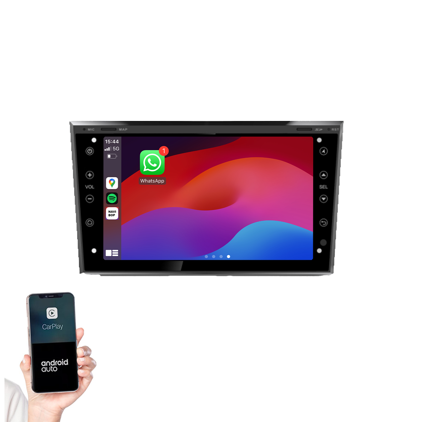 Opel Corsa D | Autoradio | 2005 t/m 2014 | Android 13 | Apple CarPlay & Android Auto