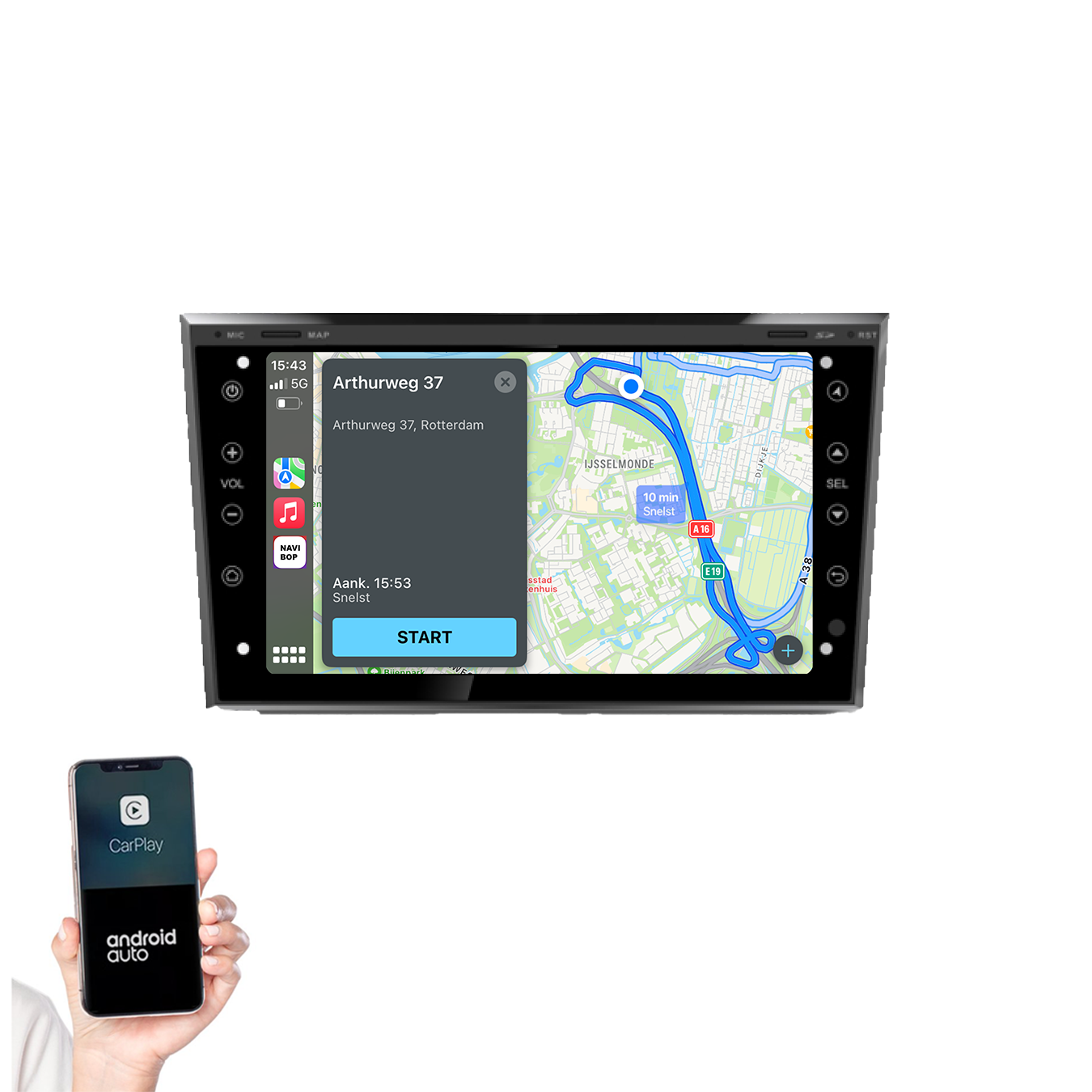 Opel Corsa D | Autoradio | 2005 t/m 2014 | Android 13 | Apple CarPlay & Android Auto