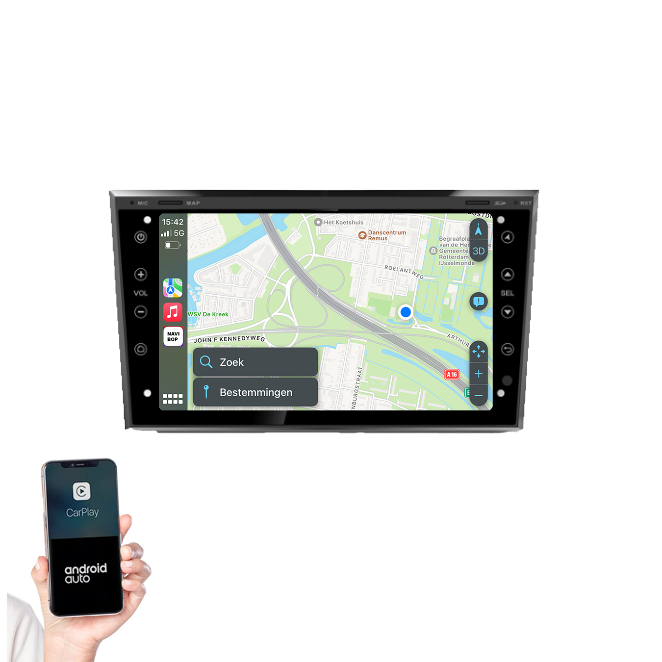 Opel Corsa D | Autoradio | 2005 t/m 2014 | Android 13 | Apple CarPlay & Android Auto