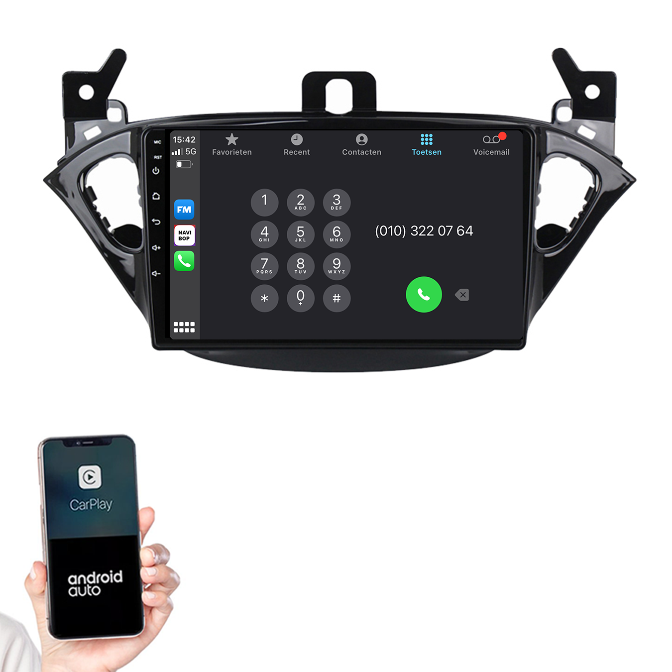 Opel Corsa E | Autoradio | 2015 t/m 2020 | Android 14 | Apple CarPlay & Android Auto