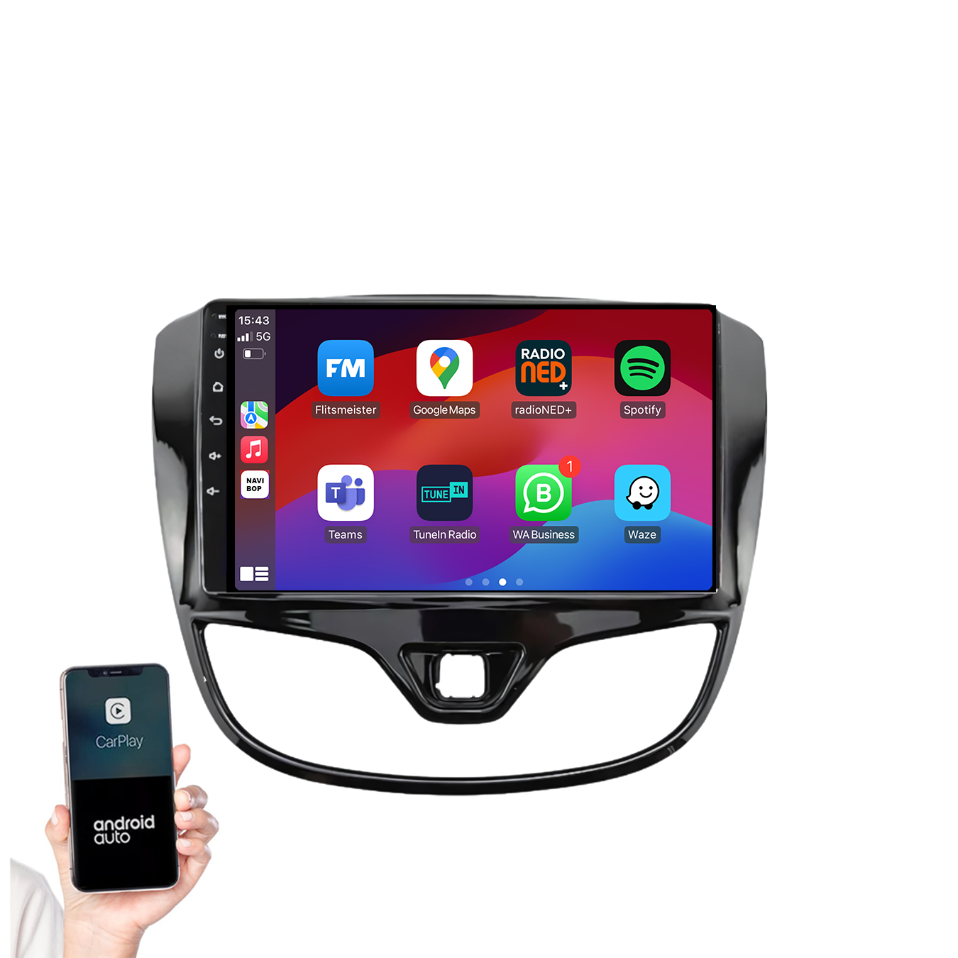 Opel Karl | Autoradio | 2015 t/m 2020 | Android 14 | Apple CarPlay & Android Auto