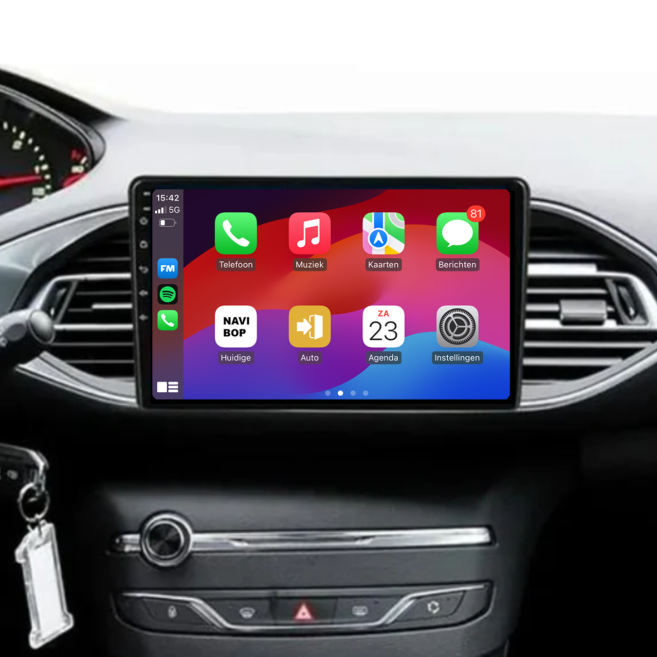 Peugeot 308 | Autoradio | 2010 t/m 2016 | Android 14 | Apple CarPlay & Android Auto