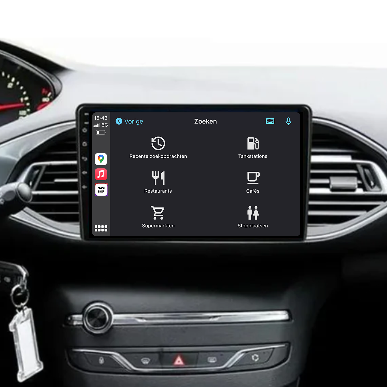 Peugeot 308 | Autoradio | 2010 t/m 2016 | Android 14 | Apple CarPlay & Android Auto
