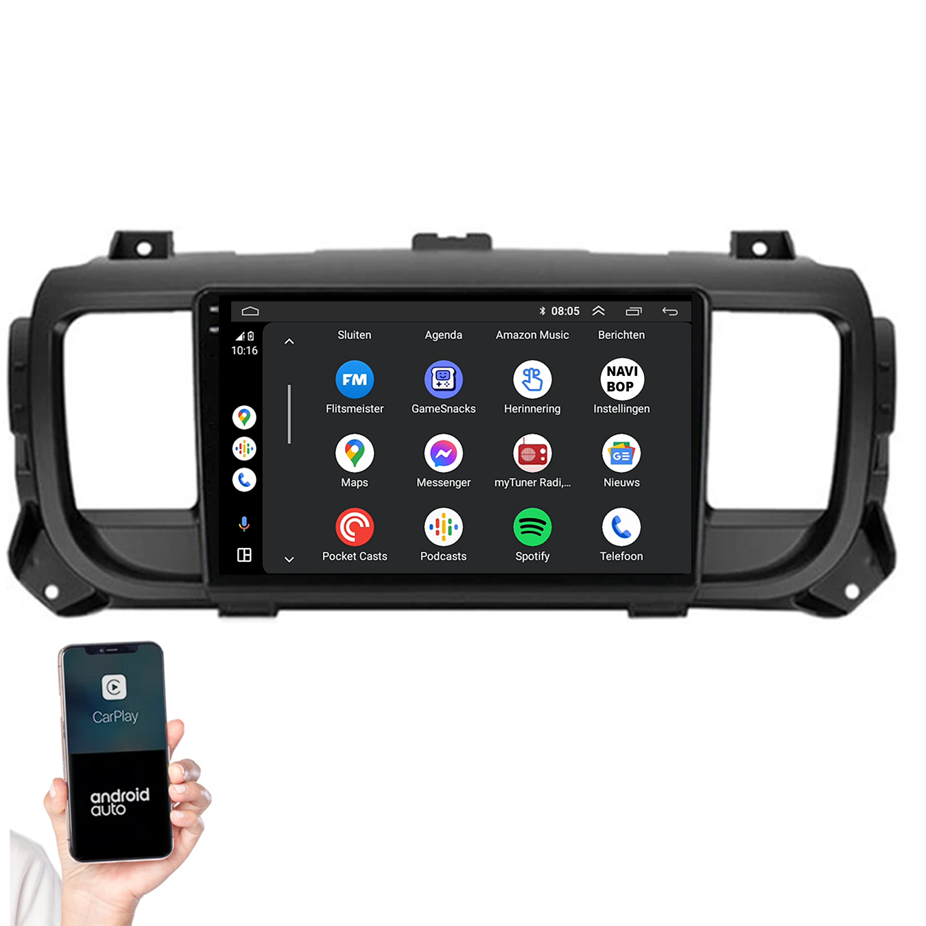 Opel Vivaro | Autoradio | 2021+ | Android 14 | Apple CarPlay & Android Auto