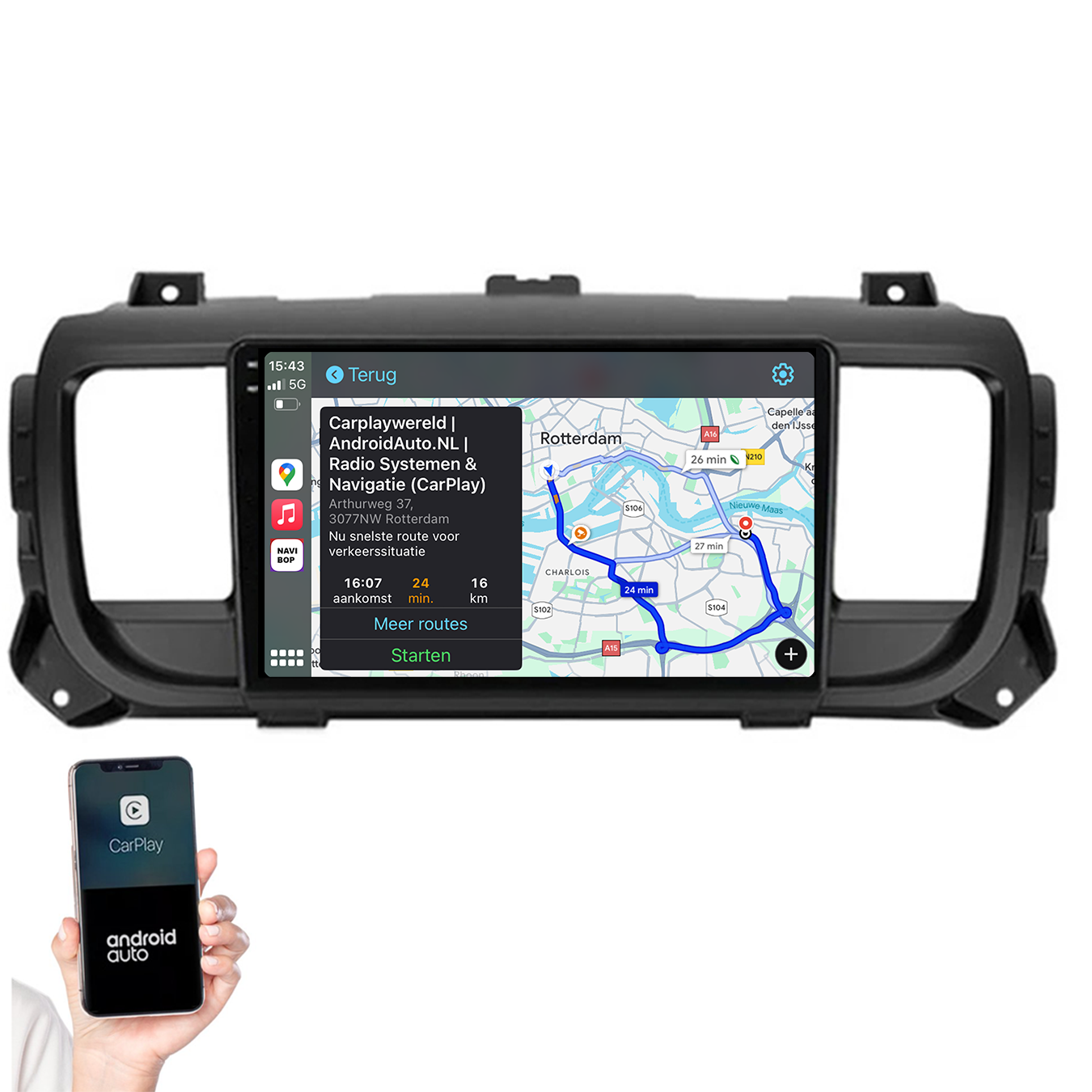 Opel Vivaro | Autoradio | 2021+ | Android 14 | Apple CarPlay & Android Auto
