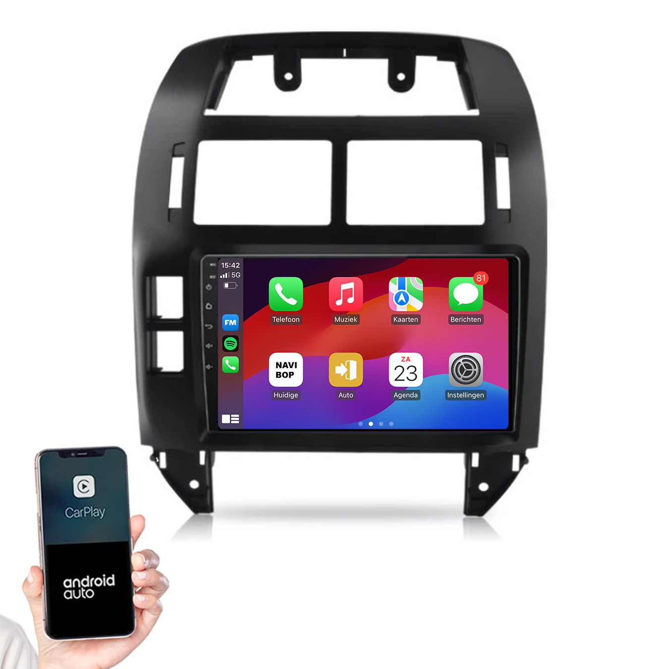 Volkswagen Polo | Autoradio | 2002 t/m 2009 | Android 14 | Apple CarPlay & Android Auto