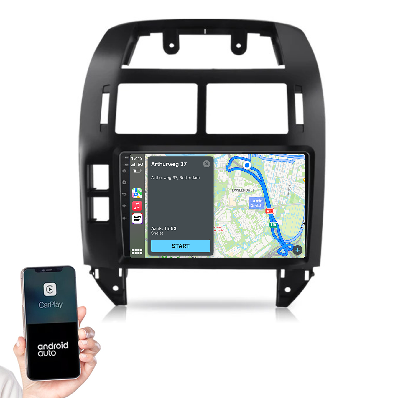 Volkswagen Polo | Autoradio | 2002 t/m 2009 | Android 14 | Apple CarPlay & Android Auto