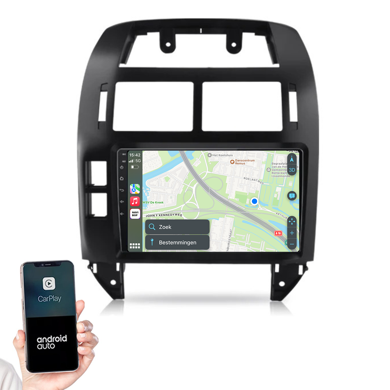 Volkswagen Polo | Autoradio | 2002 t/m 2009 | Android 14 | Apple CarPlay & Android Auto